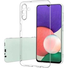 Hanedanev Samsung Galaxy A04E Uyumlu Silikon Kılıf + Temperli Cam Ekran Koruyucu Extra Ince 2'li Paket