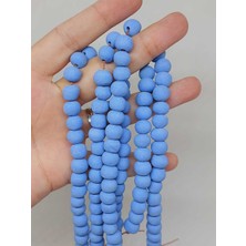 Yaşam Tohumu Mavi Pigmentli Seramik Boncuk Dizi 8-9MM/29CM (54242)