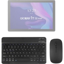 Wontis Alcatel 1t Uyumlu Aeroset-Bm 530 Siyah Kablosuz Bluetooth Tablet Klavye Mouse Seti