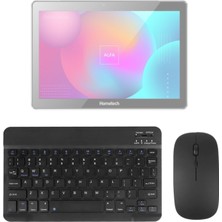 Wontis Hometech Alfa 10YC Uyumlu Aeroset-Bm 530 Siyah Kablosuz Bluetooth Tablet Klavye Mouse Seti