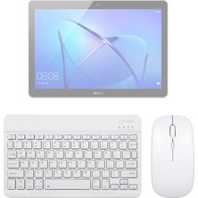 Wontis Huawei Mediapad T3 Uyumlu Aeroset-Bm 520 Beyaz Kablosuz Bluetooth Tablet Klavye Mouse Seti