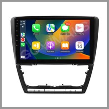 Govimaks SKODA OCTAVİA 2005-2012 UYUMLU SİYAH 4GB RAM 64GB HAFIZA ANDROID MULTIMEDIA TEYP