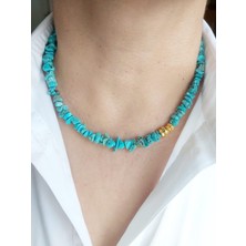 Devi Fashion Firuze Doğal Taş Kolye