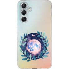 Zeyno Samsung A15 Uyumlu Dolunay Desenli Silikon Kılıf