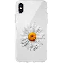 Zeyno Apple iPhone X/xs Max Uyumlu Papatya Desenli Silikon Kılıf