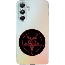 Zeyno Samsung A35 Uyumlu Pentagram Desenli Silikon Kılıf