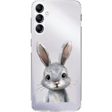 Zeyno Samsung A54 Uyumlu Sevimli Tavşan Desenli Silikon Kılıf