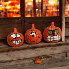 Cadılar Bayramı Hallowen Handmade Balkabağı Çini