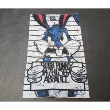 Beva Unisex Bugs Bunny Desenli 4 Mevsim Bere,motorcu Buff'ı Ultra Yumuşak