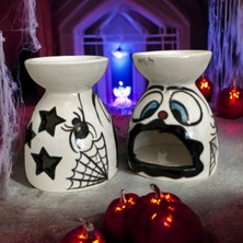 Cadılar Bayramı Hallowen Buhurdanlık  Mumluk Handmade Dkoratif
