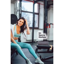 Gri Sporcu Antreman Havlusu Microfiber Gym Fitness Boks Tenis Spor Havlusu 48X90CM