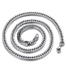 Takı Accessory Çelik Sık Örgü Zincir Kolye 65CM