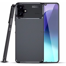 MTK Moveteck Samsung Galaxy A06 Kılıf Kamera Çıkıntılı Karbon Desen Uzun Ömürlü Renk Atmaz Koruyucu Silikon