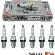 Ngk 4 Tırnak Lazer Platinum Porsche Boxster 986 2.7 Ateşleme Bujisi BKR6EQUP -6 Adet