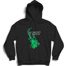 The Fame Rage Against The Machine, Grn, Rock Metal Müzik Grubu Pamuklu Kapüşonlu Sweatshirt Hoodie