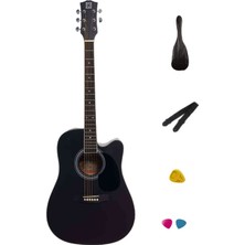 Strauss SA-220 Bk Elektro Akustik Gitar - Siyah