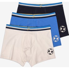 Penti Soccer 3lü Çok Renkli Boxer