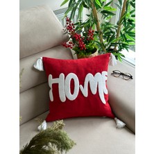 En Gözde Home Yılbaşı Noel Temalı Punch Nakışlı Kırlent Kılıfı