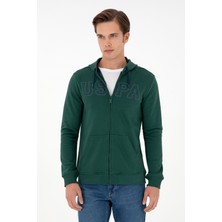 U.S. Polo Assn. Erkek Koyu Yeşil Örme Hırka 50295172-VR079