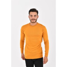O Yaka 12 No Trender Erkek Kazak 8703 Hardal