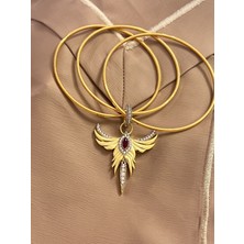 Mona Roza Gümüş Peri Ajda Bilezik Üç Adet 925 Ayar Gümüş Charm