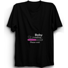 The Fame Baby Loading, Girl, Kız, Pregnant, Hamilelik, Cinsiyet Partisi   Pamuk Tişört