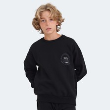 Slazenger LONE Unisex Çocuk Sweatshirt Siyah