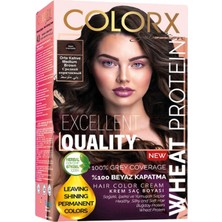 Colorx New Formula 2025/06.38 Kadife Kahve 50 ml + 50 ml 2'li Set Saç Boyası