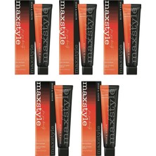 Maxstyle New Argan Keratin 2025/07.08 Açık Tütün Kahve 60 ml 5 Adet Saç Boyası