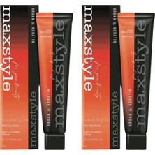 Maxstyle New Argan Keratin 2025/08.02 Bej Açık Kumral 60 ml 2 Adet Saç Boyası