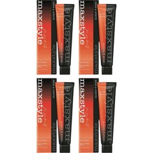 Maxstyle New Argan Keratin 2025/08.01 Açık Küllü Kumral 60 ml 4 Adet Saç Boyası