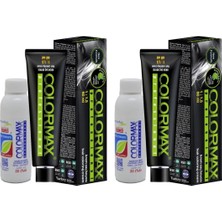 Colormax New Formula 2025/08.73 Kahve Köpüğü 60 ml 2 Adet Saç Boyası + 2 Adet 90 ml Oksidan Set