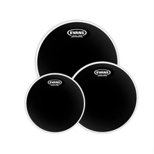 Evans Etpchr-S Deri Seti 12+13+16 Black Chrome Tom Clear Standart
