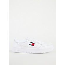 Tommy Hilfiger Beyaz Erkek Sneaker (New)Tjm Cupsole Leather Ess
