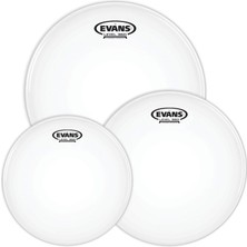 Evans ETPG1CTDF Deri Seti 10+12+14 G1 Tom Kumlu Beyaz Fusıon Kit T