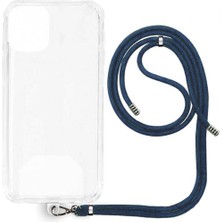 Honor X7 B Ip Askılı Şeffaf Silikon Kılıf Uzay Gri