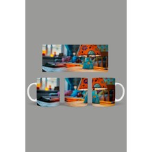 Fizello Okula Dönüş - Back To School Temalı Kupa Hediyelik Sunumluk Çeyizlik Kahve Fincanı