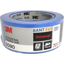 Bant Evi 3m 2090 Mavi Maskeleme Bandı 48 Mm x 50 Mt Mavi Bc-Sr Kağıt Bant