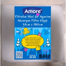 Soffice Aquarium Filtration Wool Akvaryum 60 gr Filtre Elyafı 34x180CM Soffice, Silikonsuz