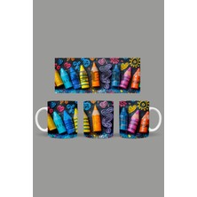 Fizello Okula Dönüş - Back To School Temalı Kupa Hediyelik Sunumluk Çeyizlik Kahve Fincanı