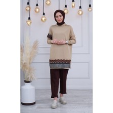 Misswhence Triko Tunik MISS226 Camel