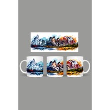 Fizello Simge Yapılar - Landmarks Temalı Kupa Hediyelik Sunumluk Çeyizlik Kahve Fincanı