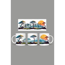 Fizello Simge Yapılar - Landmarks Temalı Kupa Hediyelik Sunumluk Çeyizlik Kahve Fincanı