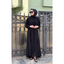 Nurcan Çetin Abaya Takım 7638 Siyah