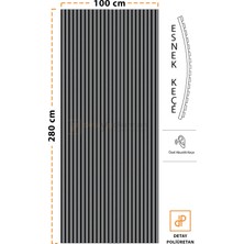 Detay Poliüretan Mdf Ahşap Akustik Duvar Paneli 100 x 280 cm ( Antrasit )