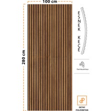 Detay Poliüretan Mdf Ahşap Akustik Duvar Paneli 100 x 280 cm ( Teak )