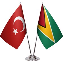 Asya Bayrak Guyana Ikili Masa Bayrağı