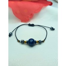 Ayre Style Apatit Taşlı Ayarlanabilir Ayre Bileklik - Apatit Hematit Makrome Kapama Bileklik