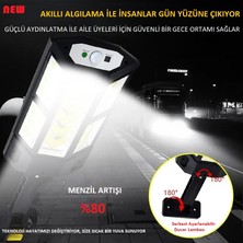 UmoTech Yüksek Performanslı 9000W Güneş Enerjili LED Aydınlatma Lambası Uzaktan Kumandalı Hareket Sensörlü