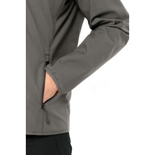 Jack Wolfskin Bornberg Hoody Gri Erkek Softshell 1307471-6185